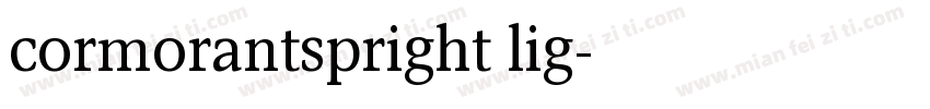 cormorantspright lig字体转换